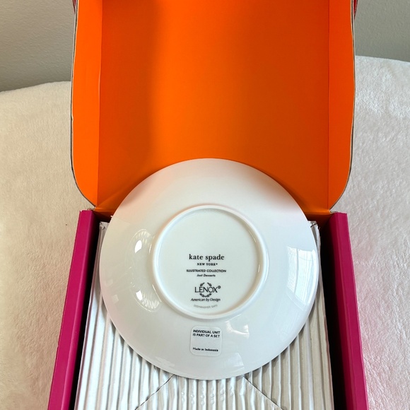 Kate Spade Illustrated Just Desserts Tidbit Plates by Lenox - Picture 2 of 5